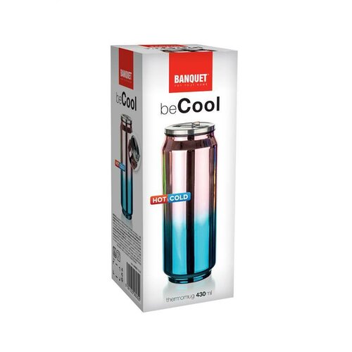 Termos Banquet BE COOL 430 ml , roz auriu șiturcoaz