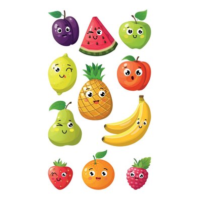 Fruits 3D matricák 8 x 14 cm