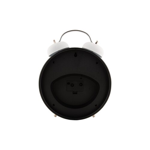 Karlsson 6019WH dizajnové stolové hodiny/budíkbiely, priemer 30 cm