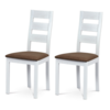 Set de scaune de sufragerie BC-2603 WT, alb, 2 buc