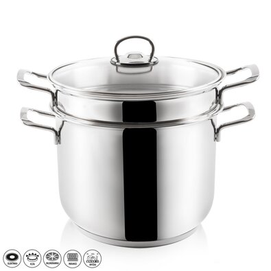 Orion 3-teiliger Nudeltopf aus Edelstahl Anett 6 l
