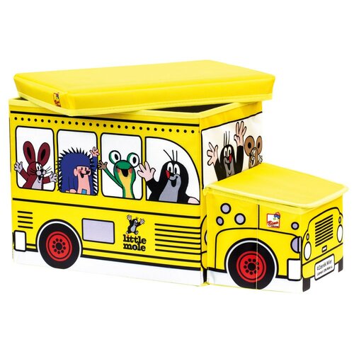 Bino pudełko na zabawki Krecik autobus