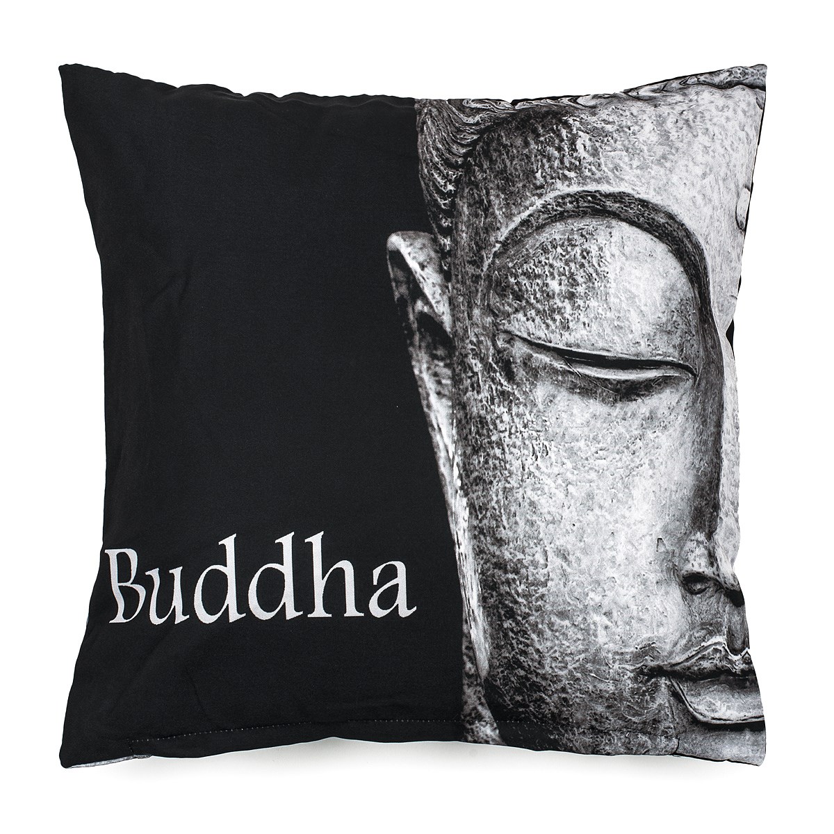 BO-MA Trading Obliečka na vankúšik Buddha face, 45 x 45 cm
