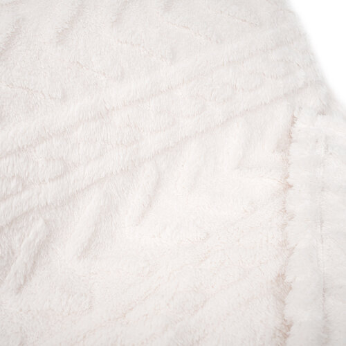 4Home Decke Cozy Knit Creme, 150 x 200 cm