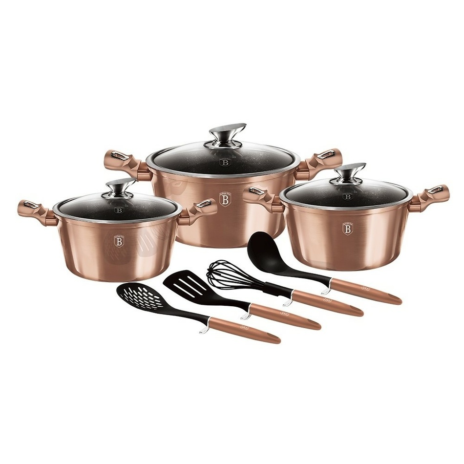 Berlinger Haus 10-dielna súprava hrncov Rosegold Metallic Line