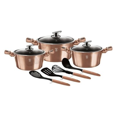 Berlinger Haus 10-Piece Pot Set Rosegold MetallicLine