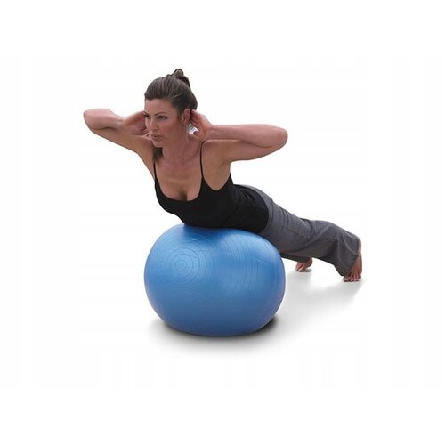 Gymnastická masážna lopta 55 cm s pumpičkou, sivá