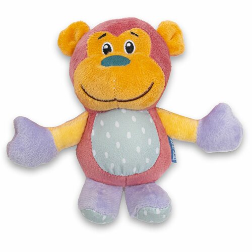 Baby Mix Dětské plyšové chrastítko do kočárku  Hrošík a opička, 28 cm