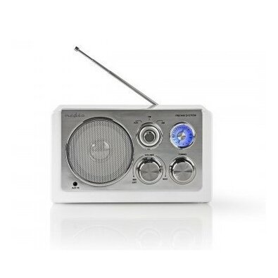 Radio de masă Nedis Retro FM / AM 3 W, alb