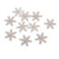 Set de decorațiuni de Crăciun „Fulgi de zăpadă”,12 bucăți, poliresină