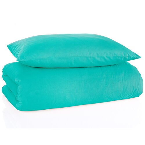 Pościel bawełniana Color mentolowy 140 x 200 cm, 70 x 90 cm