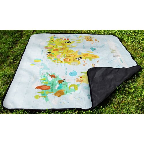 Butter Kings Kemping pléd World map, 145 x 180 cm