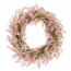 Ghirlanda din flori artificiale mici, diametru 50cm, roz, 50 x 50 x 10 cm