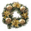 Decorațiune Crăciun cu Poinsettia diam. 25 cm, aurie