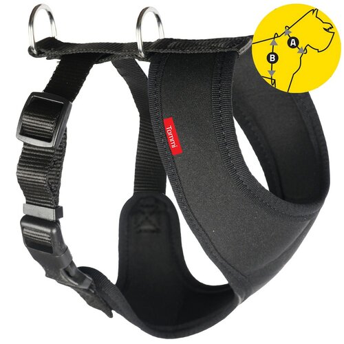 Tommi Neoprenowa uprząż samochodowa L, czarna
