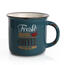 Porcelánový hrnček Cofee 330 ml, modrá