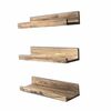 Polica Apol Walnut, 3 kos