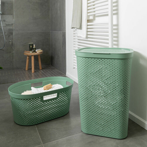 Curver Koš za čisto perilo Infinity 39 l, zelena
