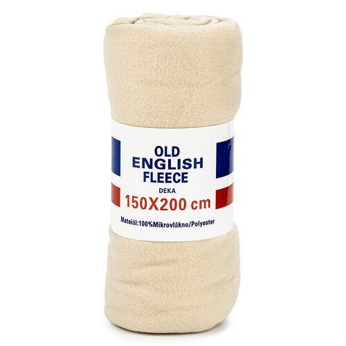 Fleece odeja UNI bež, 150 x 200 cm