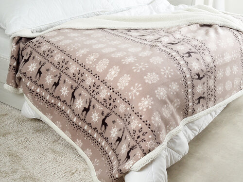 B.E.S. Petrovice Pătură din lână Buffalo Fulgigri-alb, 150 x 200 cm