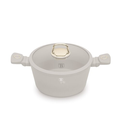 BerlingerHaus Cratiță cu suprafață din titan și capac Sahara 24 cm
