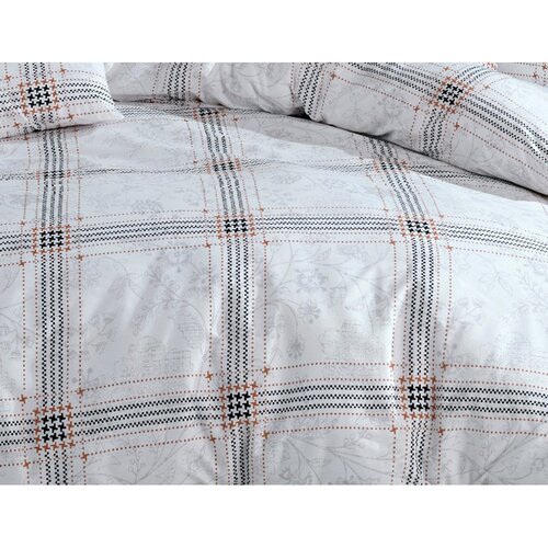 BedTex Бавовняна постільна білизна Quatre біла, 220 x 200 см, 2 шт. 70 x 90 см