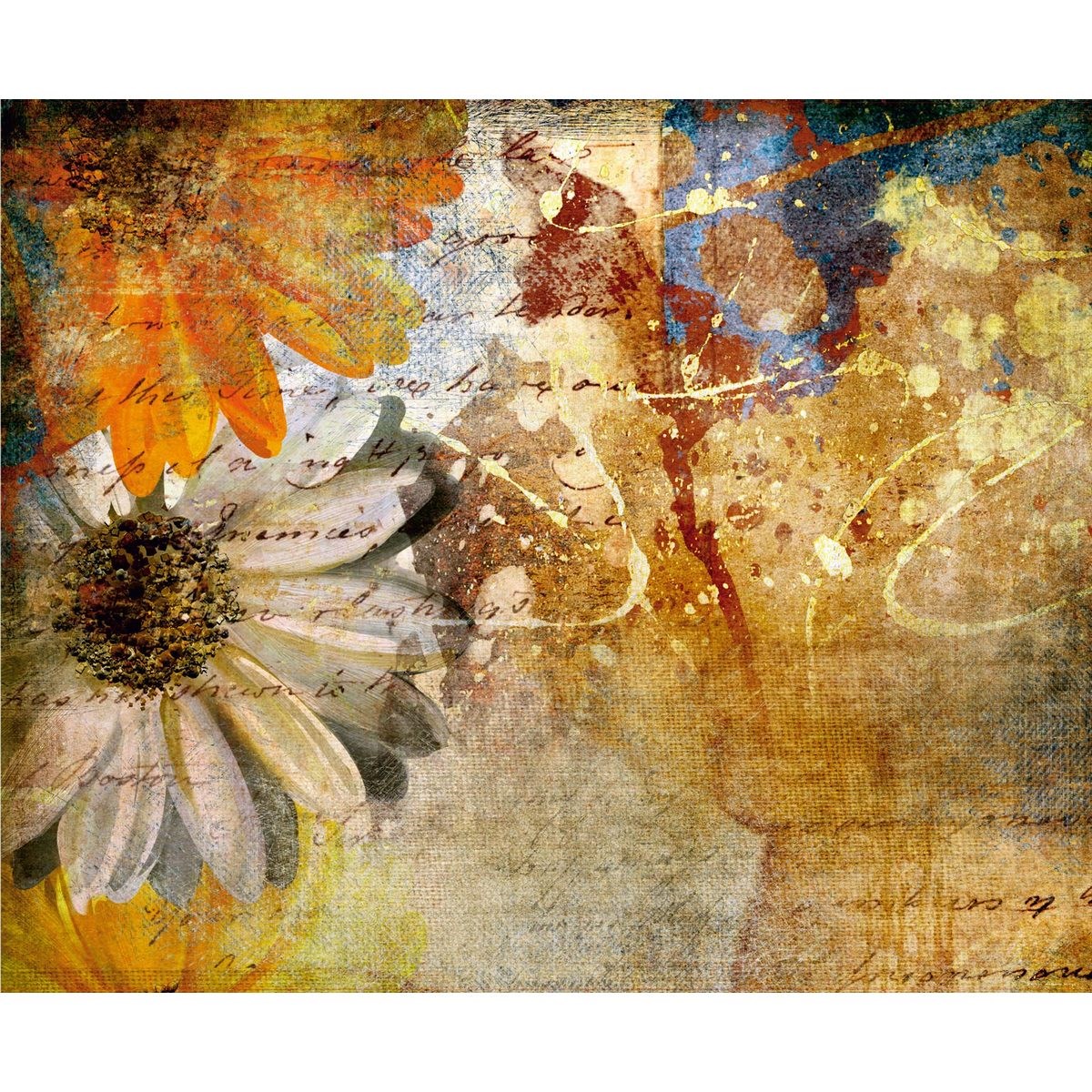 AG Art Fototapeta XXL Kvetinová maľba 360 x 270 cm, 4 diely