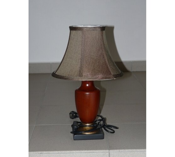Stolná lampa malá ZL-038M výška 46 cm hnedá, hnedá, pr. 30 x 46 cm