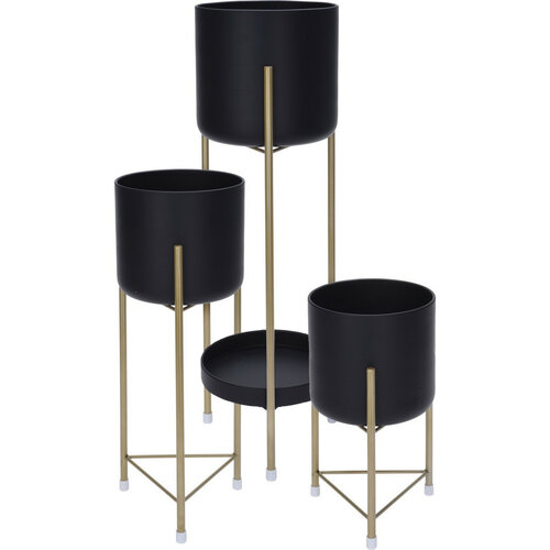 Komplet treh stojal za cvetje Oglio, 3 velikosti,kov