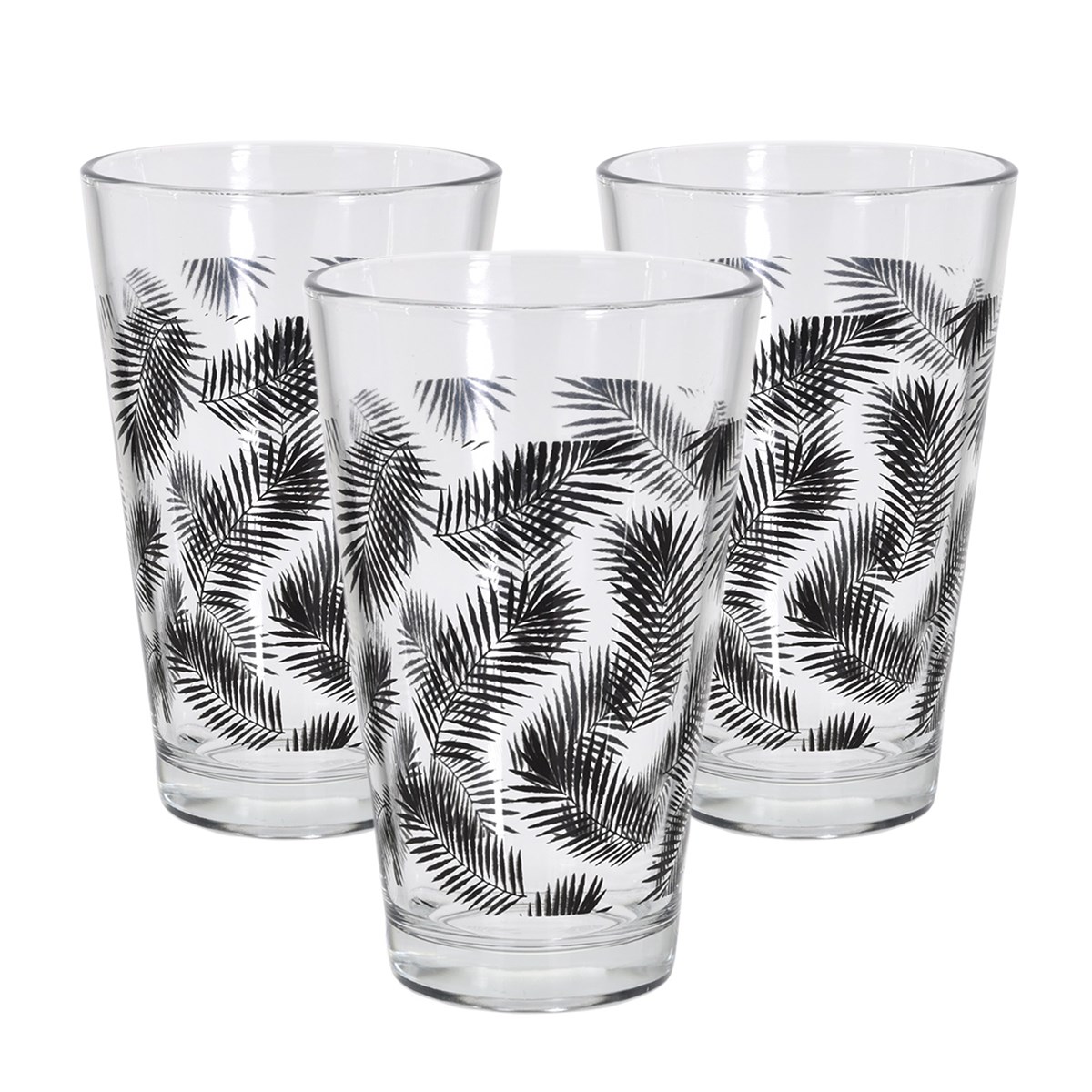 Sada pohárov Summer 300 ml, čierna, 3 ks