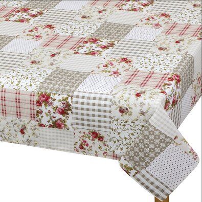 Obrus EMA Patchwork beżowy 70 x 70 cm