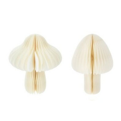 Papirna dekoracija Goba bela, 18 x 25 cm