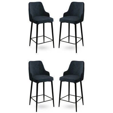 Enox Anthracite bárszék szett, 4 db
