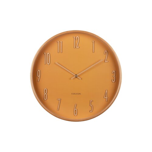 Karlsson 5996YE designové nástěnné hodiny žlutá, pr. 40 cm