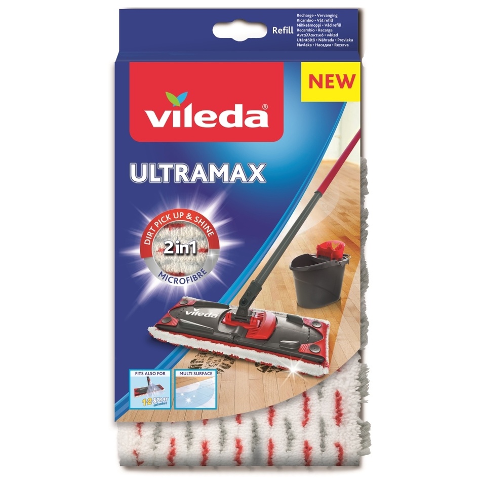 Fotografie Vileda Ultramax mop náhrada Microfibre 2v1