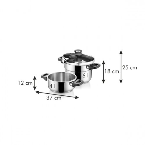 Tescoma Schnellkochtopf ULTIMA DUO 4 und 6 l