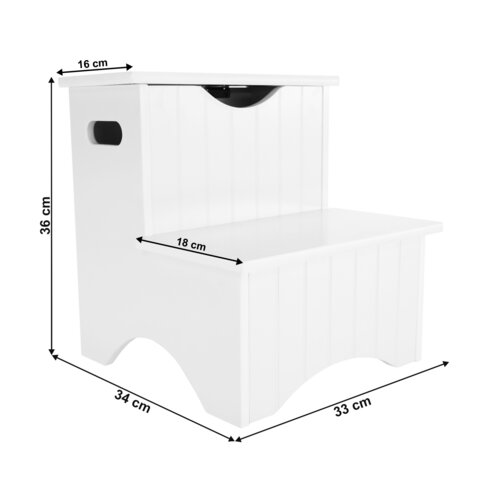 Schody s úložným prostorem Hurley, 33 x 34 x 36 cm