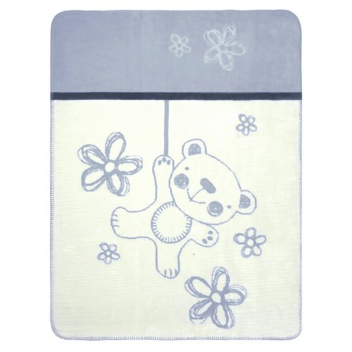 Babymatex Otroška odeja Teddy siva, 75 x 100 cm