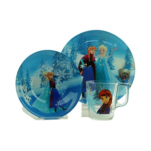 Mäser KOTIPI 3-częściowy dziecięcy zestaw jedzeniowy Frozen Winter Magic
