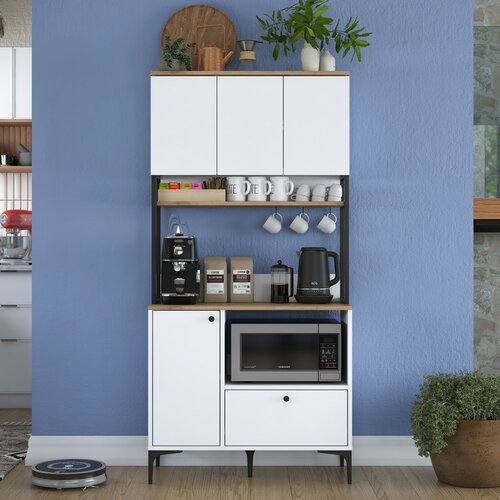 Schrank Jesy Walnut and White