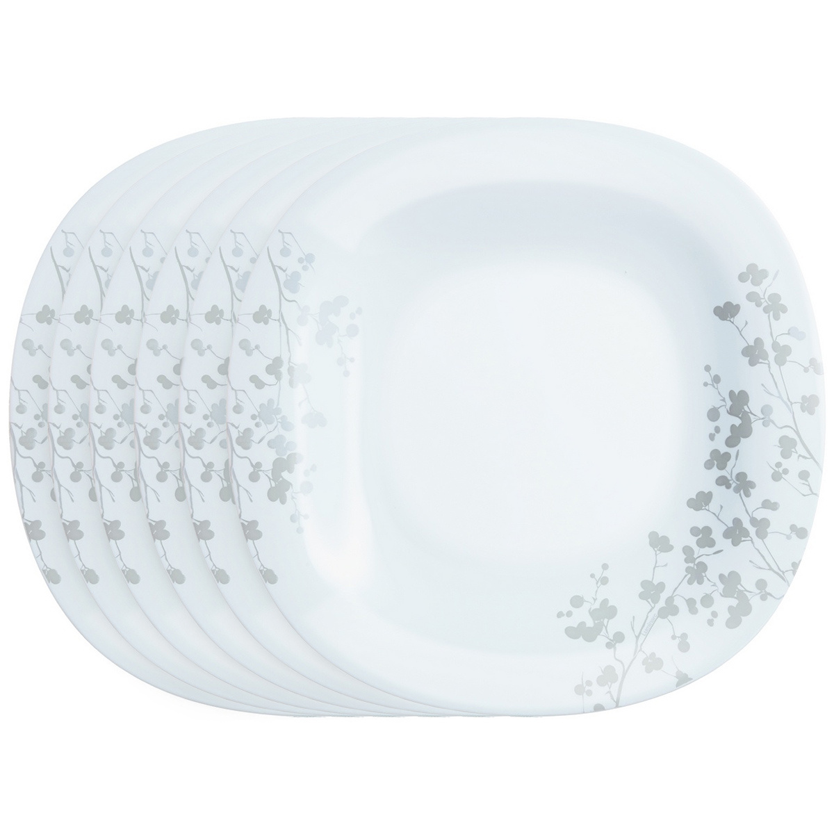 Luminarc Sada dezertných tanierov Ombrelle 19 cm, 6 ks, biela