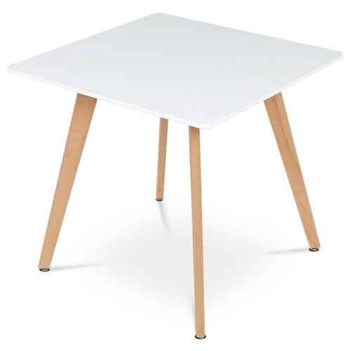 Quadratischer Esstisch, 80 x 80 cm, weiß