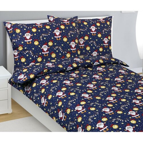Bellatex Kinderbettwäsche aus Baumwolle Weihnachtself, 140 x 200 cm, 70 x 90 cm