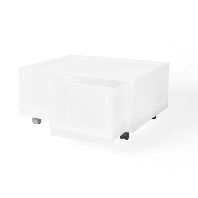Wave twin Mist moduláris tárolódoboz kerekekkel 54,6 x 43,4 x 22 cm