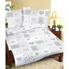 Bellatex Flanelov posteljnina Srdce patchworksiva, 140 x 200 cm, 70 x 90 cm