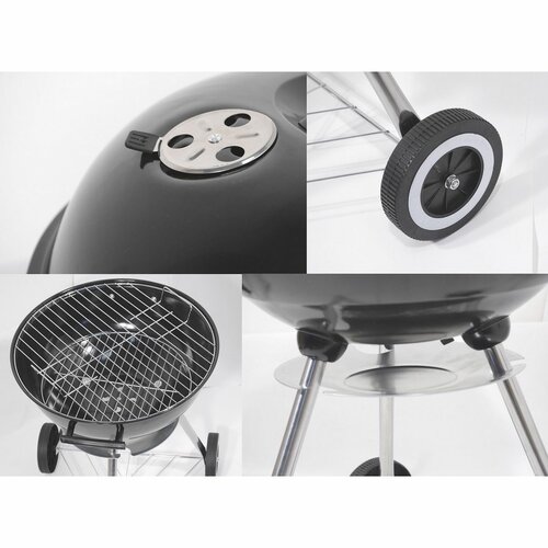 Cattara Grill na węgiel drzewny Bari, 46 cm