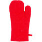Zestaw kuchenny rękawica i podkładka Krata czerwono-beżowy, 18 x 32 cm, 20 x 20 cm