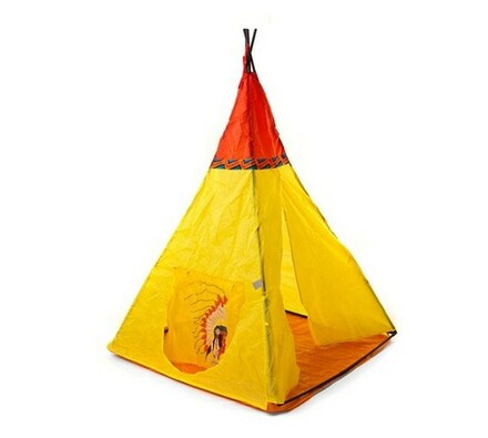 Indian III namiot z nadrukiem dla dzieci żółty
