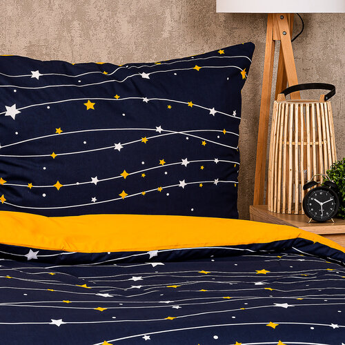 4Home Baumwollbettwäsche Night sky, 160 x 200 cm, 70 x 80 cm