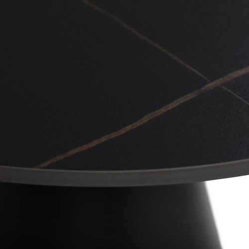 Sada konferenčních stolků F4118 BK, mramor, 2 ks